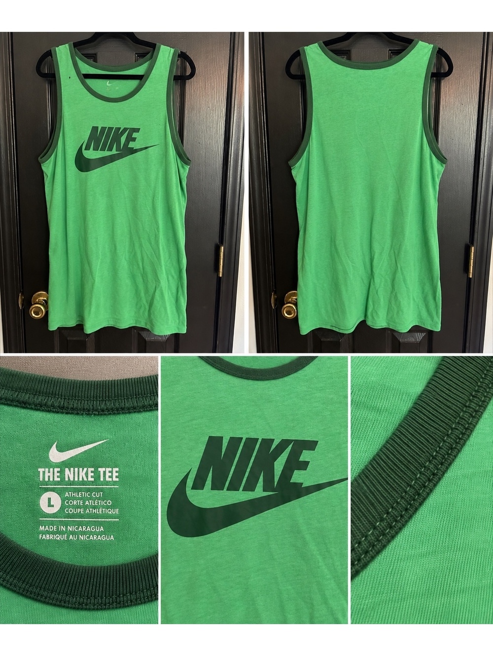 Nike green tank top